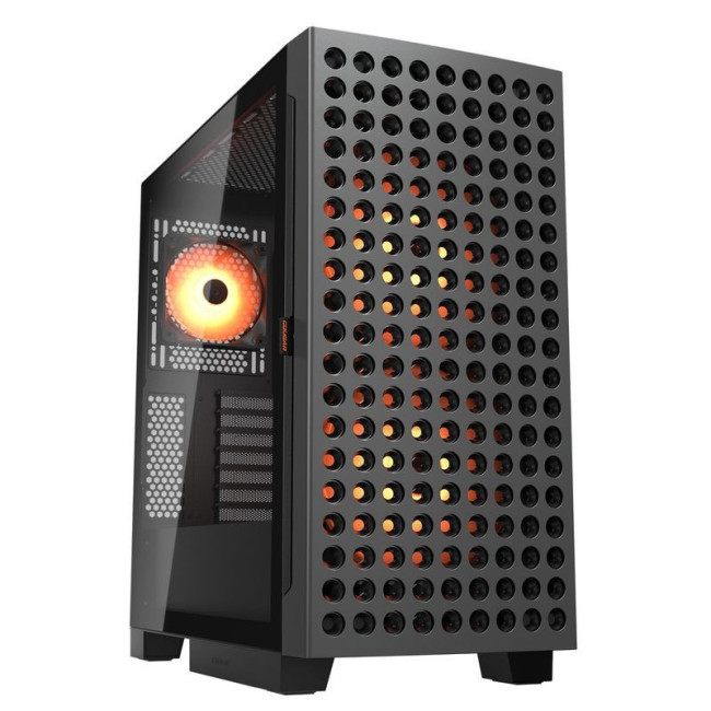 Ігровий корпус, вентилятори передвстановлені, ATX/mATX/mini-ITX, скляне вікно