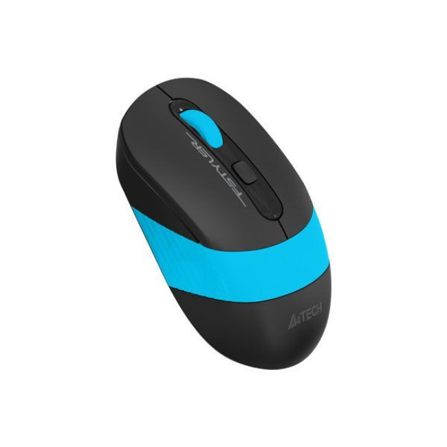 Миша бездротова Fstyler, USB, 2000 dpi, чорний + синій