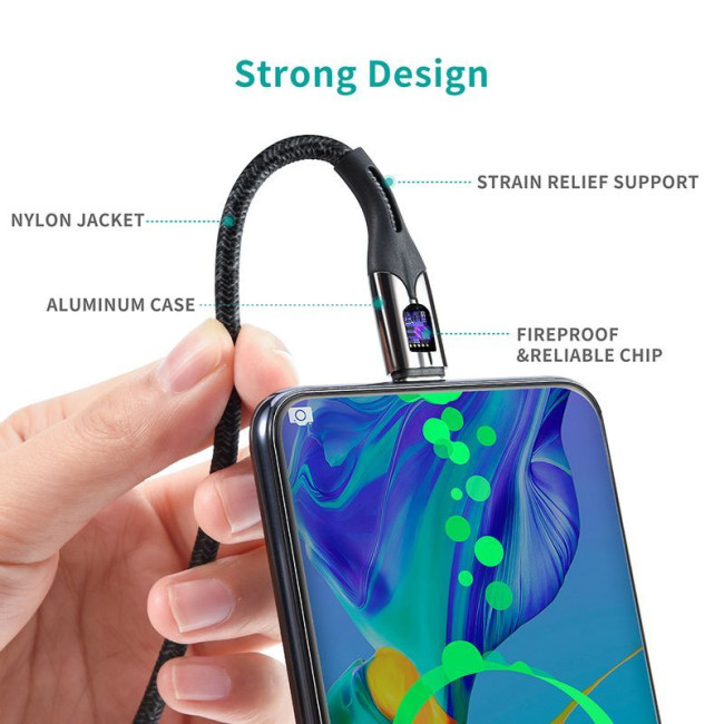 Кабель преміум якість USB 2.0, A-тато/C-тато, 5A, 1,2 м.