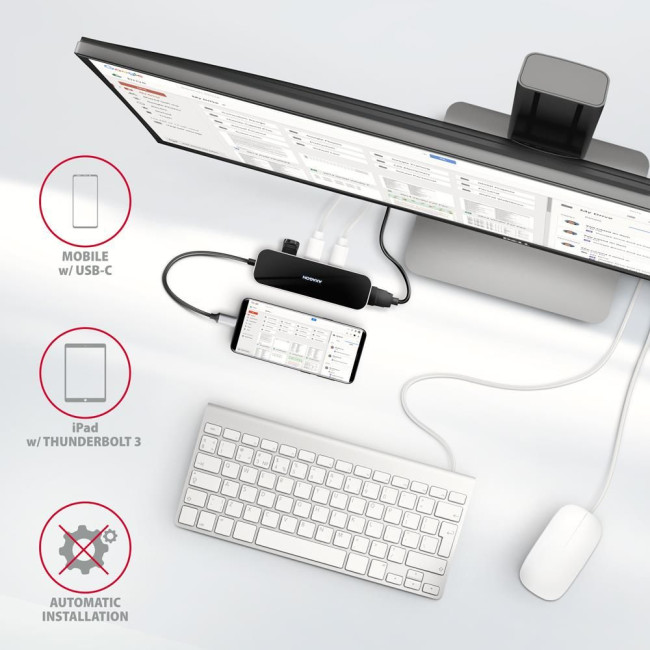 Концентратор USB-C 6IN1 0.2M HMC-6H4A AXAGON