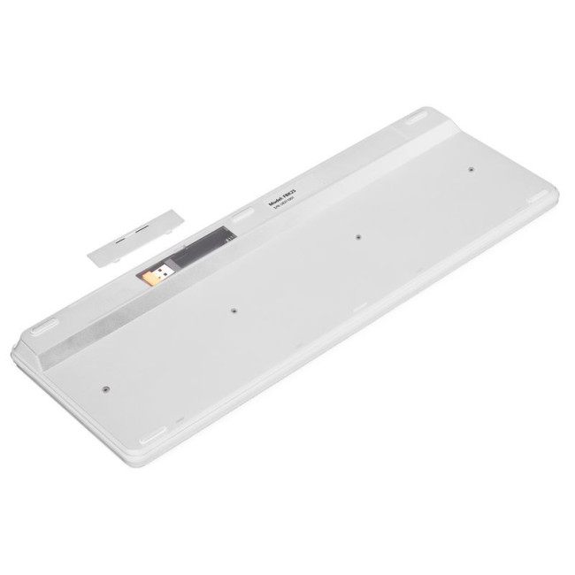 Клавіатура бездротова Fstyler, Bluetooth / 2.4 ГГц, білий