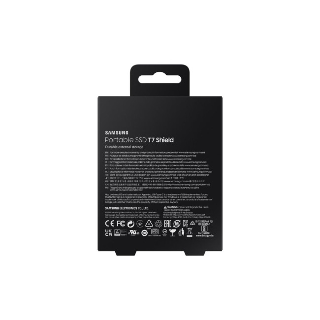 Твердотільний запам’ятовувальний пристрій накопичувач (SSD) USB3.2 4TB EXT. SHIELD T7 MU-PE4T0S/EU SAMSUNG