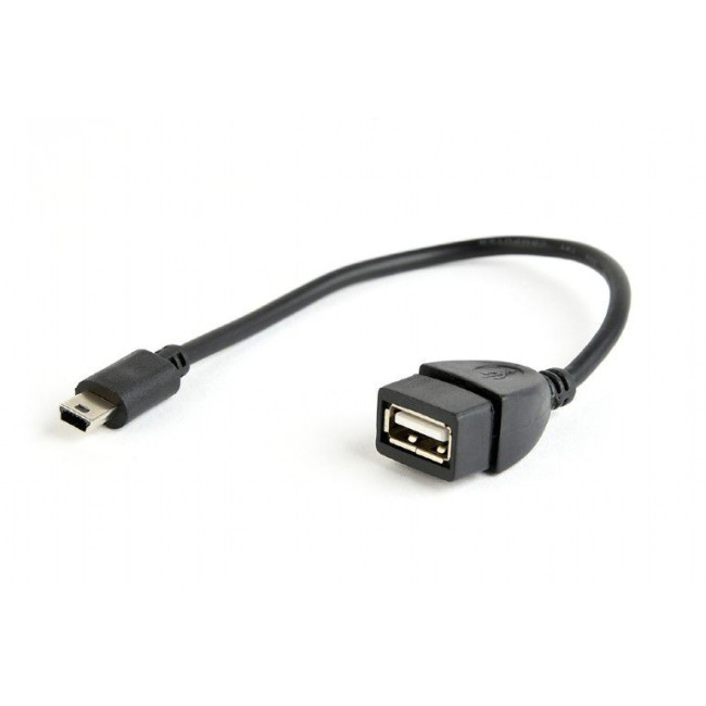 Кабель OTG USB 2.0, A-мама/mini B-тато, 0.15 м