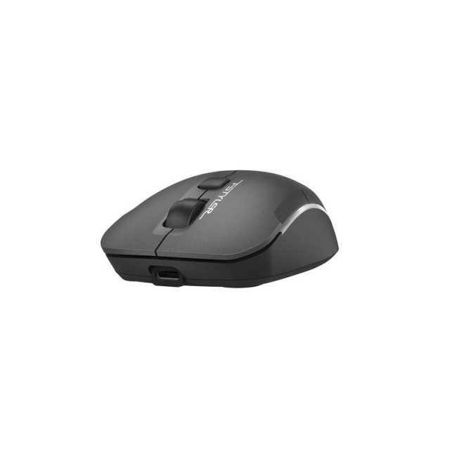 Миша бездротова безшумна Fstyler, Bluetooth / 2.4 ГГц, вбудований акумулятор, 2000DPI, сірий+чорний