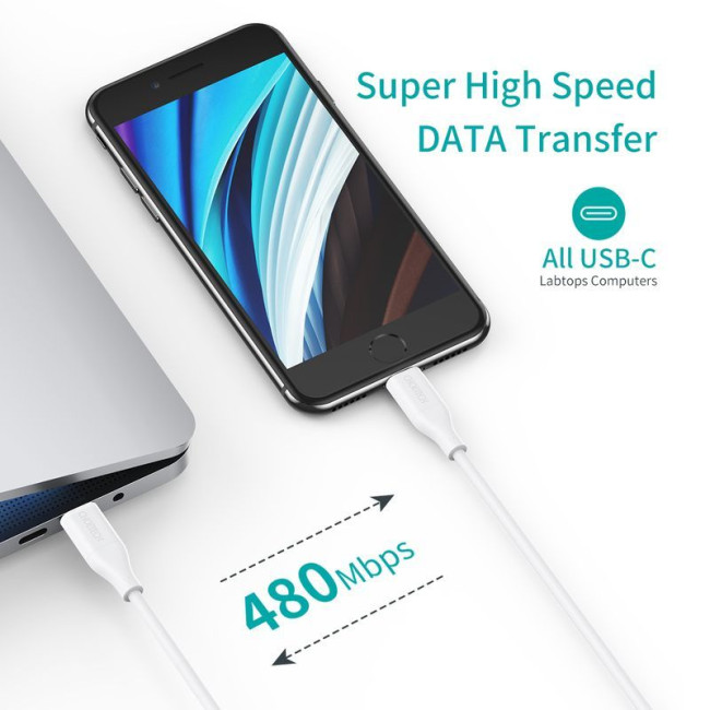 Кабель MFI, USB 2.0 Power Delivery (PD), C-тато/Lightning, 1.2 м