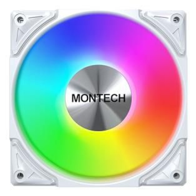 Корпусний вентилятор 120MM METAL PRO 12 ARGB PWM WHITE MONTECH
