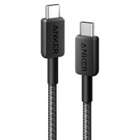 Кабель Anker 322 USB-C to USB-C - 0.9m Nylon Black