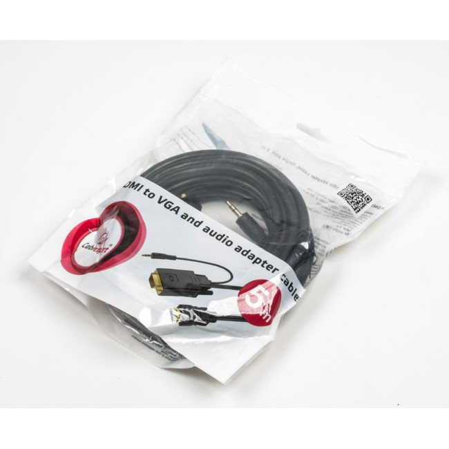 Кабель HDMI на VGA та стерео-аудіо, 5 м