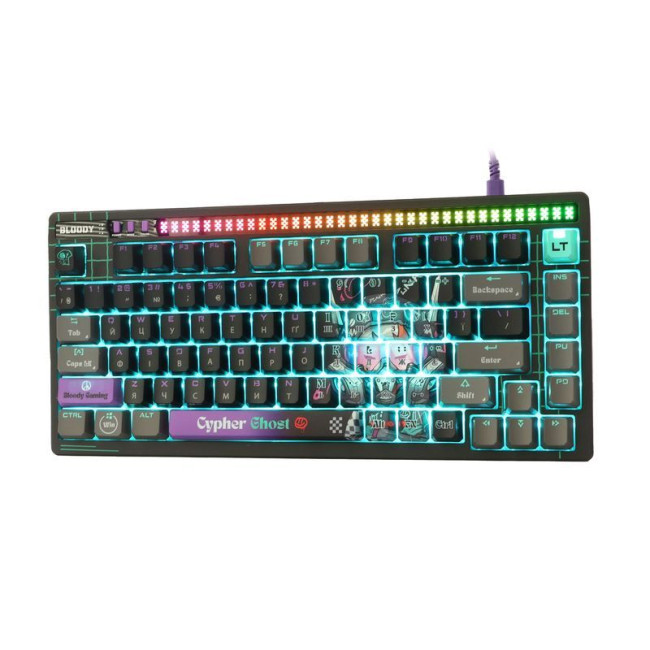 Клавіатура оптична ігрова, USB, RGB підсвічування, Alpha Optical Switch