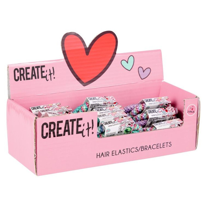 Набір гумок для волосся 3шт Create IT! в асортименті