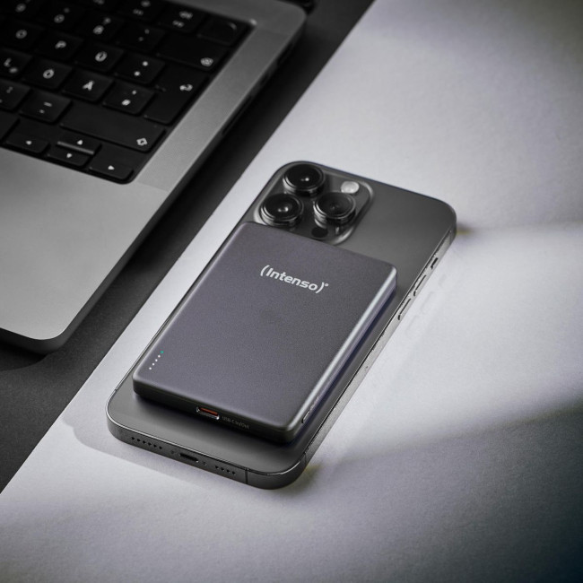 Портативний зарядний пристрій USB 5000MAH MAG GREY MW5000 7344024 INTENSO