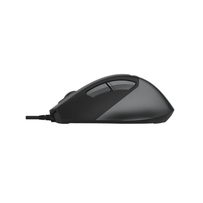 Миша дротова безшумна Fstyler, USB, 2400 dpi, чорний+сірий