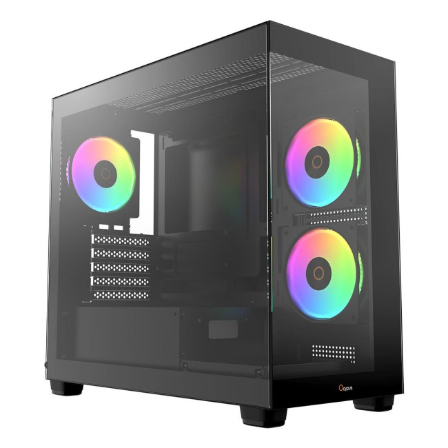 Корпус для комп'ютера MATX W/O PSU GAMMA C52 BK ARGB (GAMMA-C52-BKD300XX-GL) OCYPUS