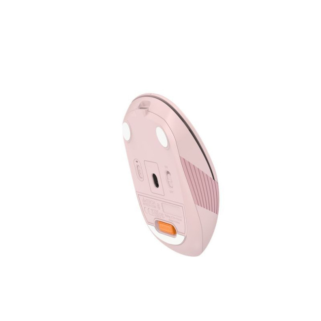 Миша бездротова Fstyler, Bluetooth / 2.4 ГГц, вбудований акумулятор, 2000 DPI, USB, рожевий