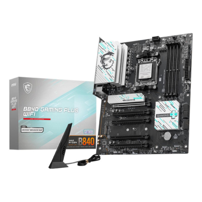 Материнська плата AMD B840 SAM5 ATX B840 GAMING PLUS WIFI MSI