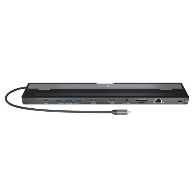 Док станція USB-C 10-в-1 (HDMI/PD/USB-A/USB-C/LAN/картридер/аудіо)