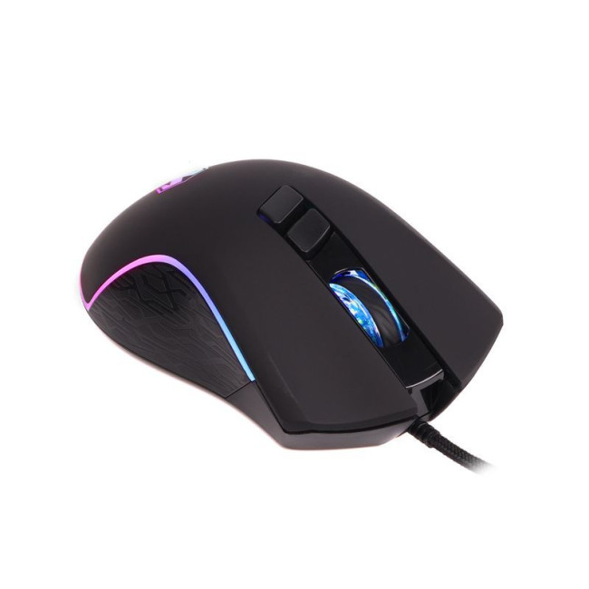 Миша ігрова, Instant 725, 7 кнопок, 7200 DPI, RGB, USB, чорна
