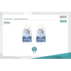 Патч-корд CAT 5e F-UTP, Cu, PVC AWG 26/7, довжина 3 м, колір сірий DK-1521-030 DIGITUS by ASSMANN