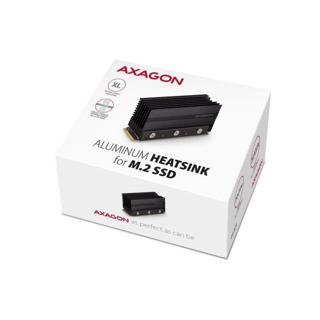 Радіатор з пасивним охолодженням для SSD-накопичувачів AXAGON CLR-M2XL heatsink for M.2 SSD