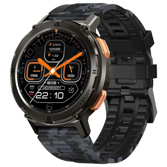 Змінний ремінець KOSPET CAMO GREY/BLACK 22MM