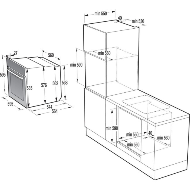 Електрична духова шафа Gorenje BPS6737E04DBG
