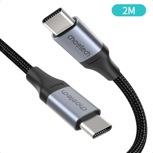 Кабель USB 2.0 C-тато/C-тато, 60 ватт, 2 м, преміум