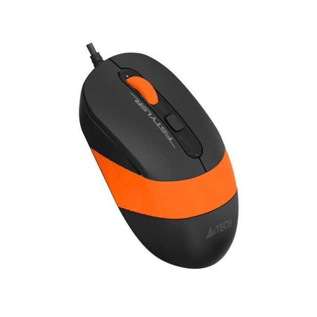 Миша дротова безшумна Fstyler, USB, 1600 dpi, помаранчевий