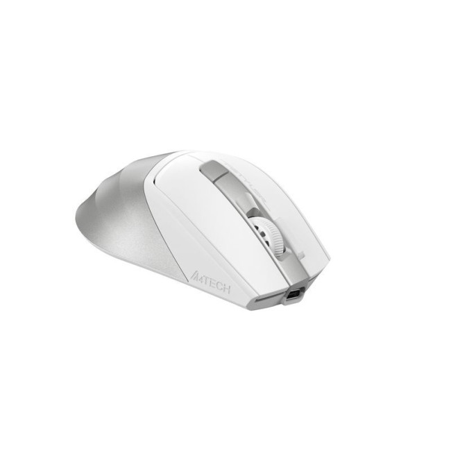 Миша бездротова безшумна Fstyler, Bluetooth / 2.4 ГГц, вбудований акумулятор, 2000DPI, сірий+білий