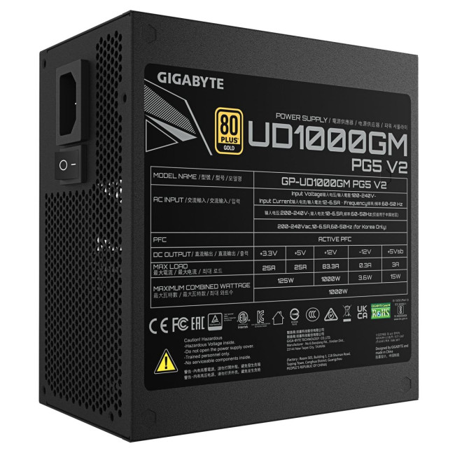 Блок живлення ATX3.1 1000W GP-UD1000GM PG5 V2 GIGABYTE