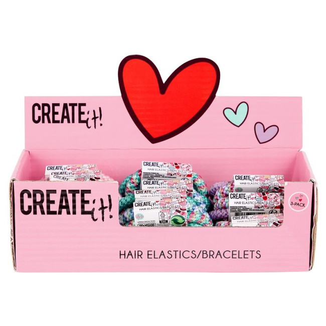 Набір гумок для волосся 3шт Create IT! в асортименті