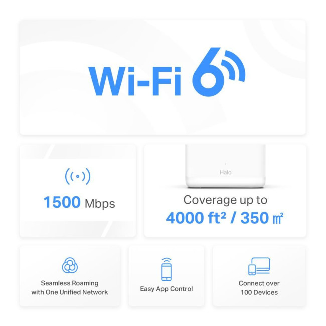 Домашня Mesh Wi-Fi система (2 шт у комплекті), Halo H60X(2-pack) MERCUSYS