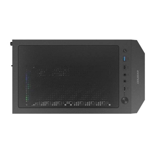 Ігровий корпус, 4*120mm RGB вентилятори передвстановлені, Mini ITX / Micro ATX / ATX, скляне вікно