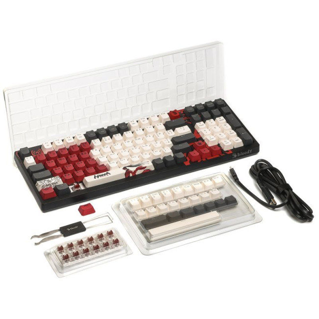 Клавіатура механічна ігрова, USB, RGB підсвічування, BLMS Red Plus Switch