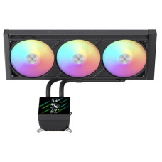 Система охолодження для комп'ютерного процесора GLACIER 360 LCD BK GAMEMAX