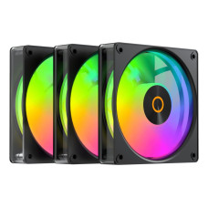 Набір із трьох вентиляторів для корпусу 120MM GAMMA F12 ELITE BK ARGB 3 IN 1 (GAMMA-F12-BK3AM00E-GL) OCYPUS