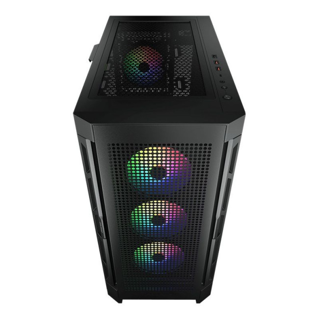 Ігровий корпус, 3*120mm ARGB, 1*120mm ARGB вентилятори передвстановлені, ATX/mATX/mini-ITX, скляне вікно