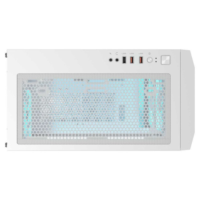 Ігровий корпус, 2*140mm, 1*120mm ARGB вентилятори передвстановлені, mATX/mini-ITX, USB3.0 x 2, USB3.0x2, USB2.0x1, Audio x1, скляне вікно