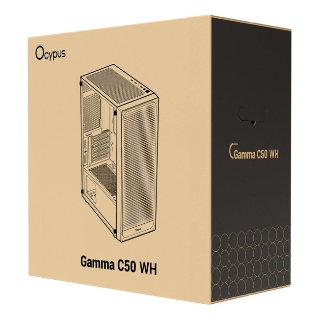 Корпус для комп'ютера MATX W/O PSU GAMMA C50 WH (GAMMA-C50-WHG000XX-GL) OCYPUS