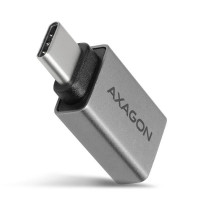 Адаптер AXAGON RUCM-AFA USB 3.0 Type-C Male-Type-A рамка алюмінієва, Сірий