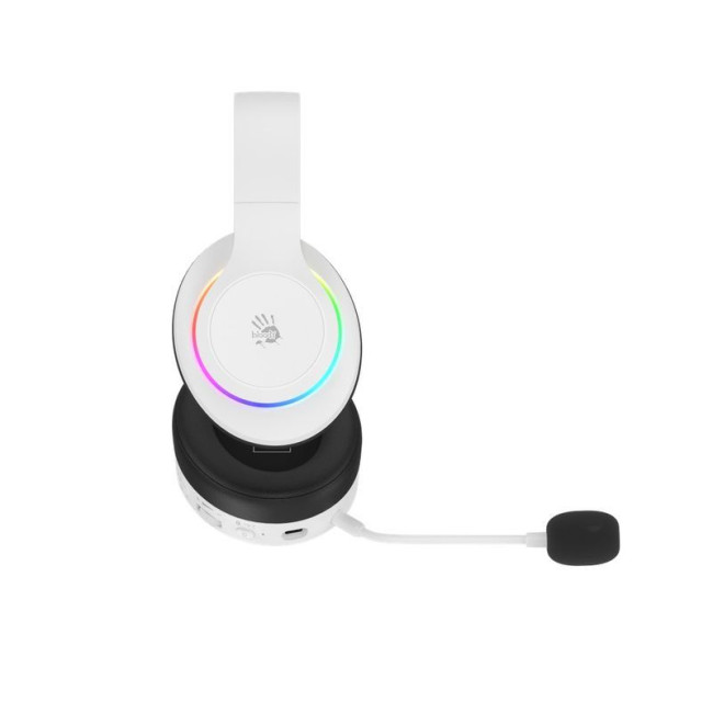 Ігрові бездротові навушники з мікрофоном, RGB підсвічування, Bluetooth + 2.4GHz + 3.5 jack