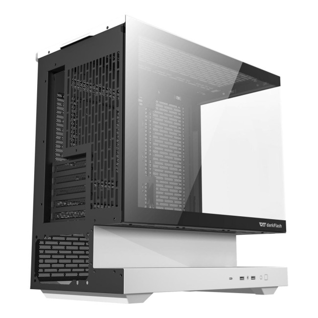 CASE MINITOWER MATX W/O PSU/F1 WHITE DARK FLASH