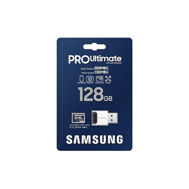 Карта пам’яті MICRO SDXC 128GB W/READER MB-MY128SB/WW SAMSUNG