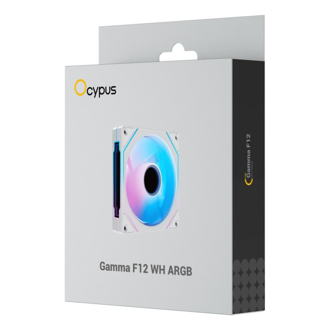 Корпусний вентилятор 120MM GAMMA F12 WH ARGB (GAMMA-F12-WH1AM00X-GL) OCYPUS