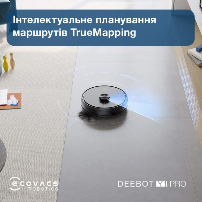 Робот-пилосос DEEBOT Y1 PRO DLX34 BLACK ECOVACS