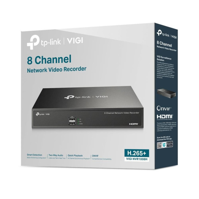 8-канальний мережевий відеореєстратор, VIGI NVR1008H