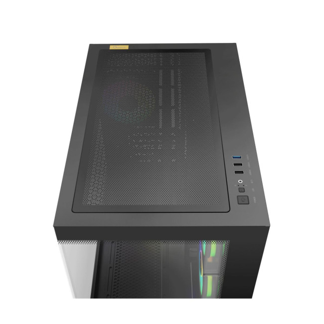 Корпус для комп'ютера MATX W/O PSU GAMMA C54 ARGB чорний (GAMMA-C54-BKD300XX-GL) OCYPUS