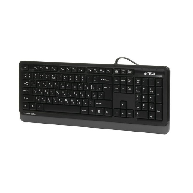 Клавіатура Fstyler Sleek MMedia Comfort, USB, сірий