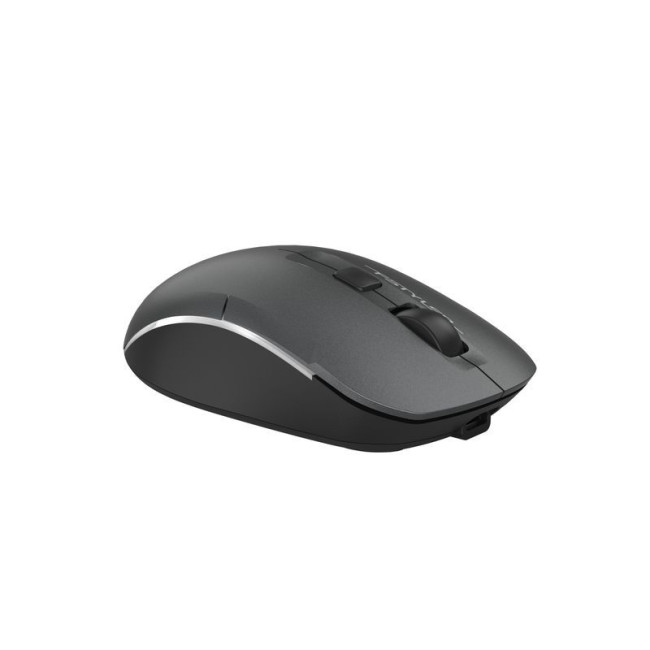Миша бездротова безшумна Fstyler, Bluetooth / 2.4 ГГц, вбудований акумулятор, 2000DPI, сірий+чорний
