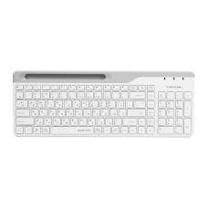 Клавіатура бездротова Fstyler, Bluetooth / 2.4 ГГц, білий
