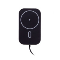 Автомобільний зарядний пристрій, QI 15 Вт (сумісний з MagSafe), чорний